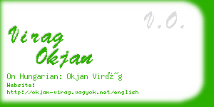 virag okjan business card
